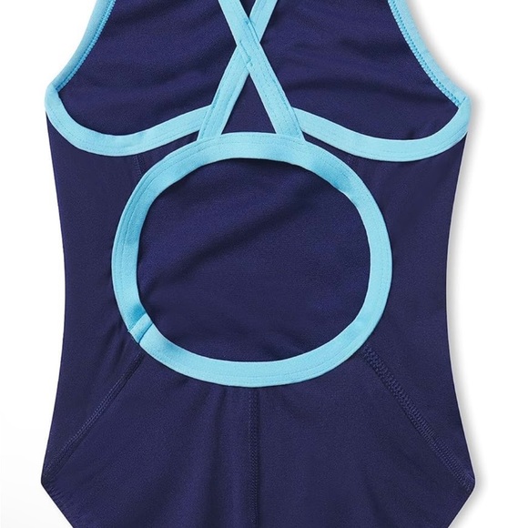 Speedo Girls' Swimsuit One Piece Endurance+ Flyback Solid Youth/ 26 - Picture 2 of 6